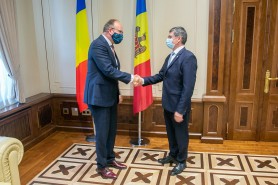 Igor Grosu a avut o întrevedere cu ambasadorul României la Chișinău, Daniel Ioniță
